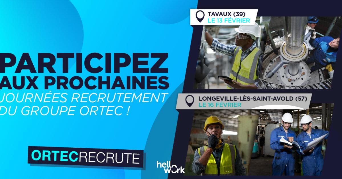 Participez aux journées recrutement d’Ortec les 13 et 16 février ...