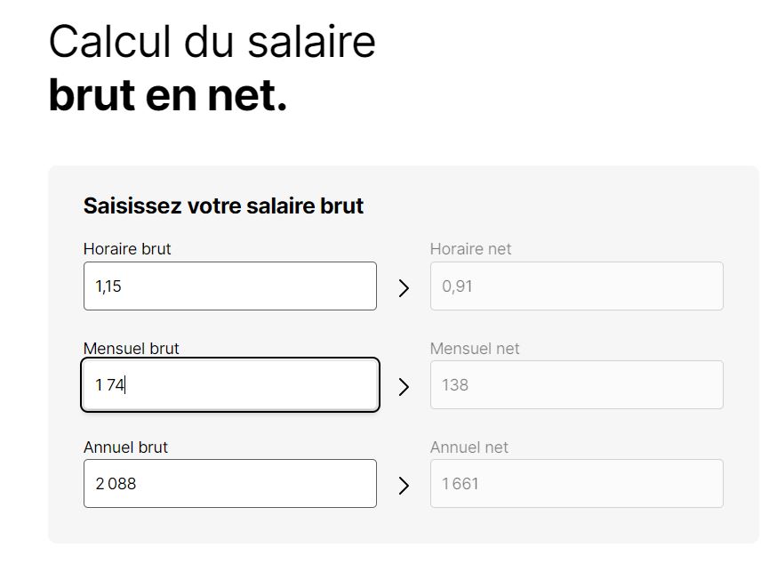 comment calculer son salaire net avant impôts