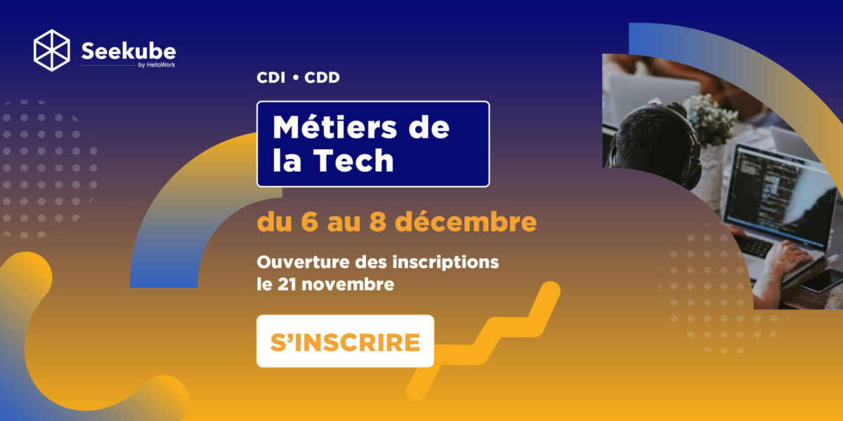 Jobdating Semaine de la Tech : décrochez un poste d'ingénieur en CDI du 6 au 8 décembre !