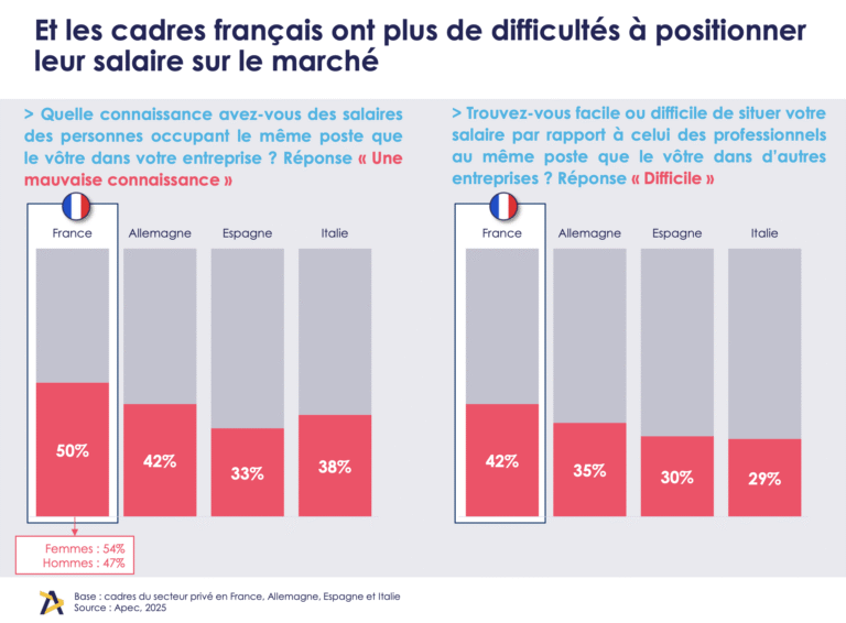 difficultés cadres français positionnement
