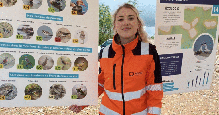 Laura, animatrice environnement et RSE chez EQIOM Granulats : « Dans les carrières, j'ai découvert une biodiversité insoupçonnée ! »