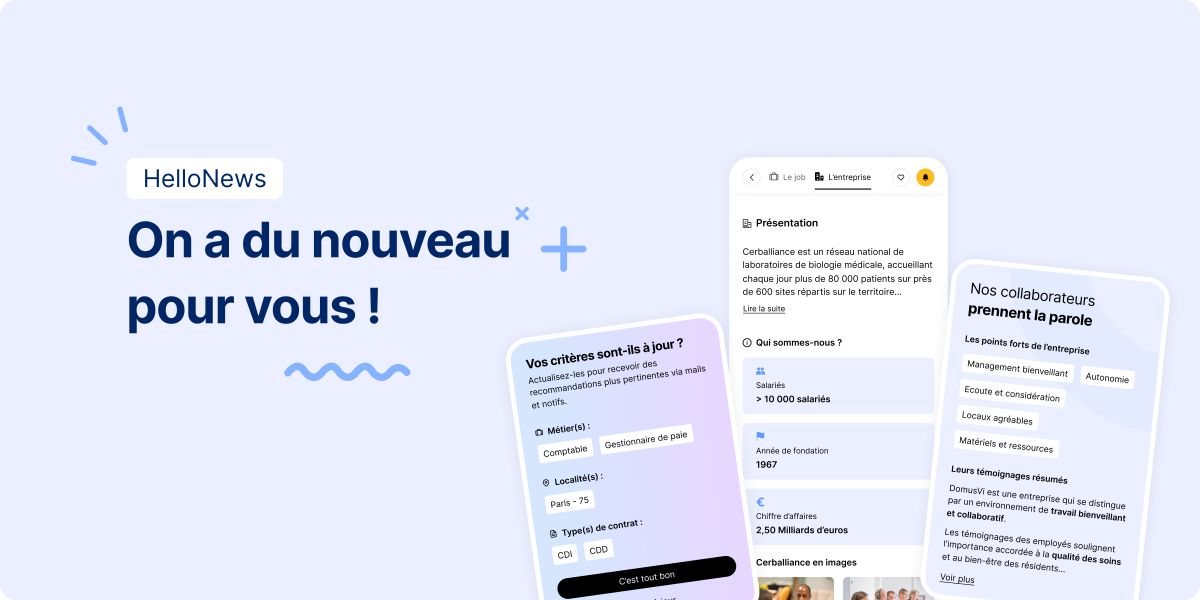 Votre recherche d'emploi évolue : voici les 3 nouveautés à connaître !