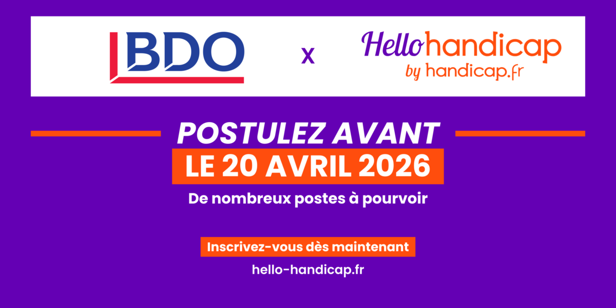Retrouvez BDO au forum Hello Handicap
