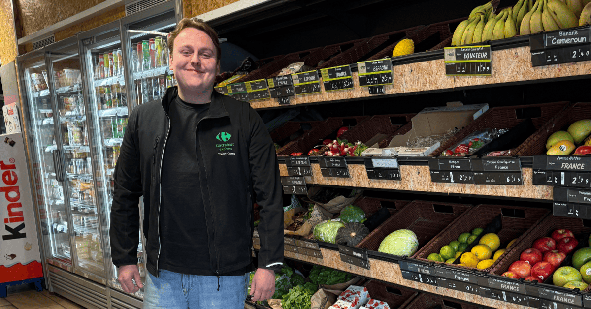 À 23 ans, Hugo se forme pour reprendre une enseigne Carrefour Proximité