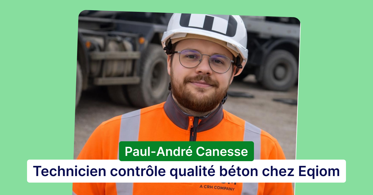 Paul-André, alternant devenu technicien béton : « Je ne connaissais pas ce secteur, mais j'avais quelque chose à y apporter »