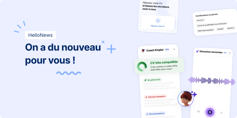 Hellowork s’agrandit, avec 3 nouveaux outils qui vous aident à avancer dans vos recherches