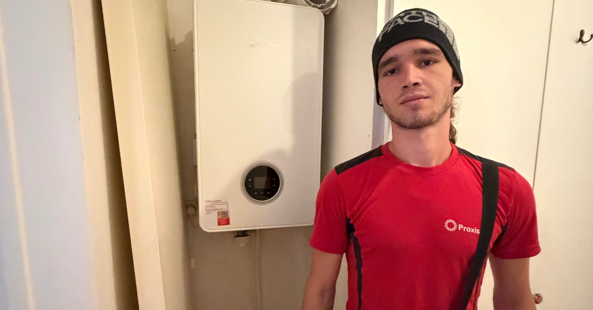 Sacha, alternant monteur en installation thermique : « S'il y a une chose qui me vient à l'esprit en évoquant Proxiserve, c'est son esprit familial »