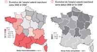 Quel impact de la crise sur l'emploi dans les régions ?