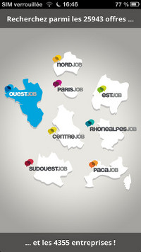 Nouvelle version de l'appli iPhone RegionsJob