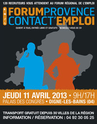 8ème forum Provence Contact'Emploi à Digne-les-Bains