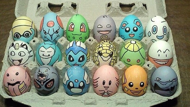 oeufs dessins pokémons