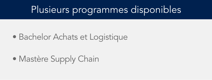 Plusieurs programmes disponibles