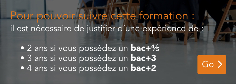 Pour pouvoir suivre cette formation
