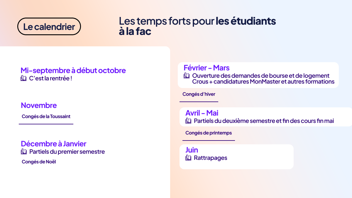 Calendrier universitaire 2023-2024 : le rythme d’une année à la fac