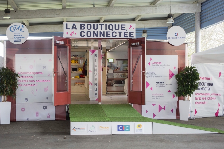 stand de la boutique connectée
