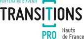 logo transitions pro bleu et noir