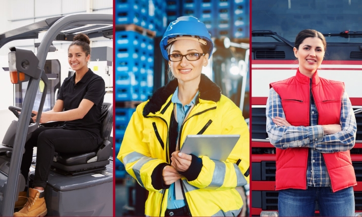 Trois femmes en situation de handicap dans les métiers du transport et de la logistique
