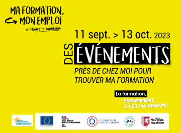 Affiche de communication de ma formation / mon emploi