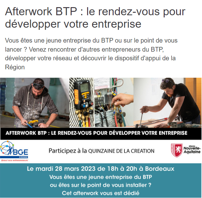 Afterwork BTP