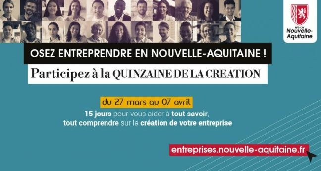 Quinzaine de la création d'entreprise en Nouvelle-Aquitaine 2023