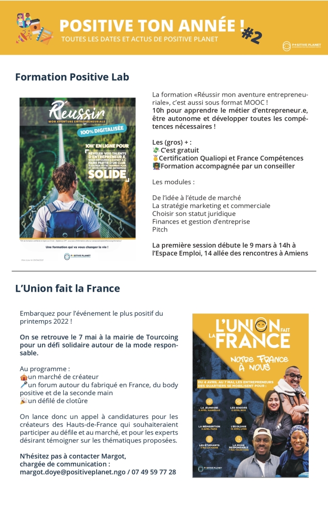 Newsletter Positive Planete