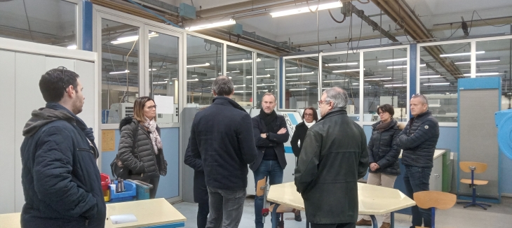 Visite du lycée Paul Constans avec les partenaires