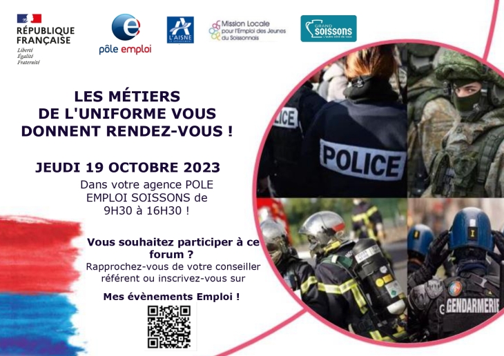 Affiche Métiers de l'uniforme