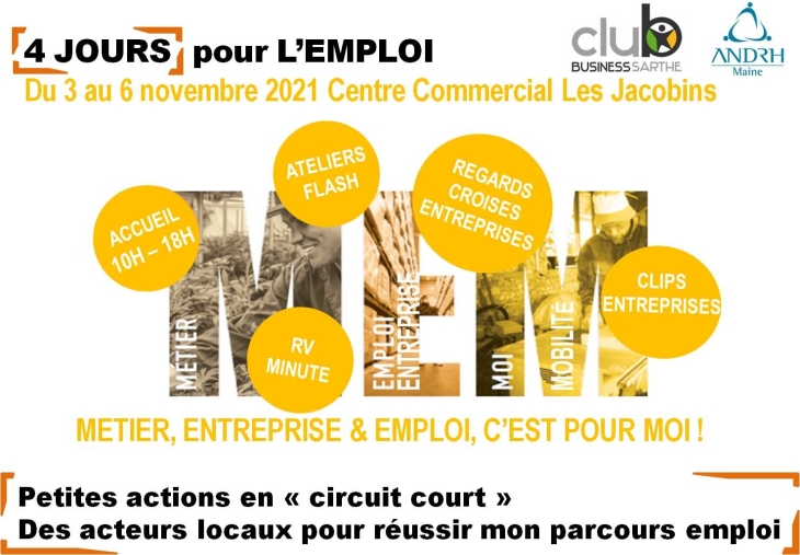 agenda et programme des 4 jours