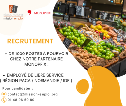 Notre partenaire Monoprix recrute !