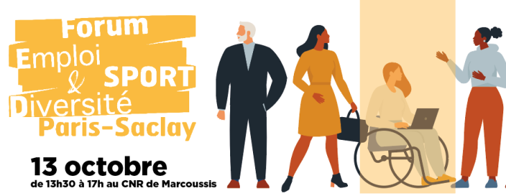 Logo de l'évènement - Forum Emploi sport et Diversité Paris-Saclay