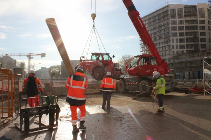 Chantier de la gare de Bagneux