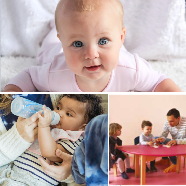 des bébés dans une crèche