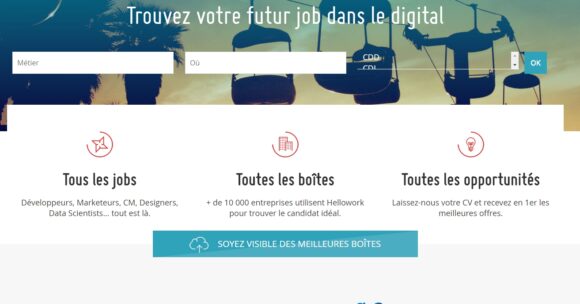 Les start-up qui recrutent peuvent diffuser leurs offres gratuitement sur hellowork.io !