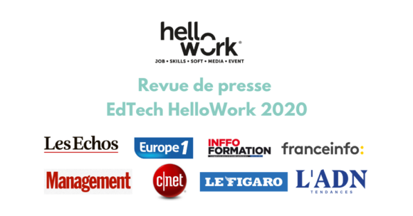 Revue de presse HelloWork #EdTech : près de 200 retombées media en 2020