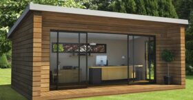 Un bureau écolo à caser dans le jardin