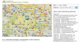 Un outil de géolocalisation des offres d’emploi