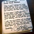 Une lettre de démission savoureuse… sur un gâteau
