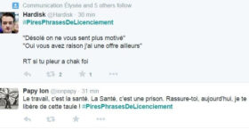 Sur Twitter on s’amuse des pires phrases de licenciements