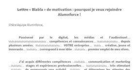 Grâce à sa lettre de motivation remplie de blabla, il décroche un CDI…