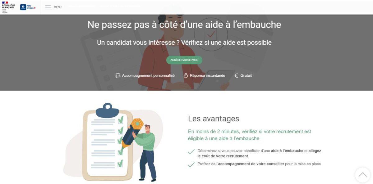 Accédez gratuitement au simulateur avec vos identifiants Pôle emploi.