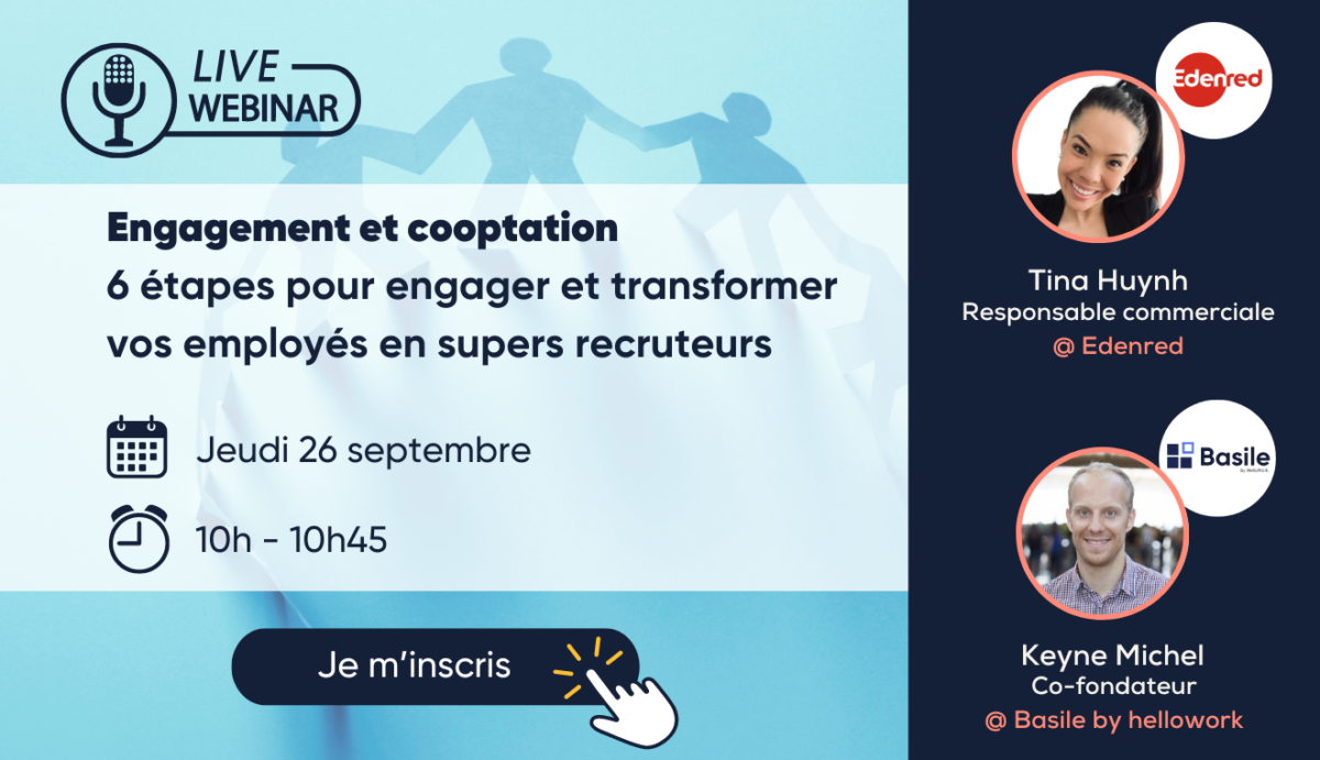Participez au webinar Basile by helloworkXEdenred le 26 septembre.