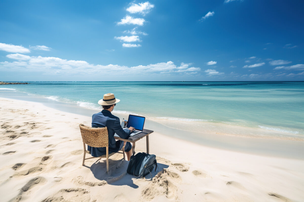 travail vacances plage
