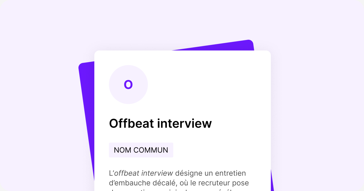 Pour changer des "Où vous voyez-vous dans dix ans ?"