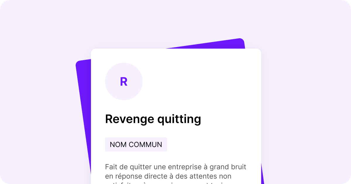 Le mot RH revenge quitting