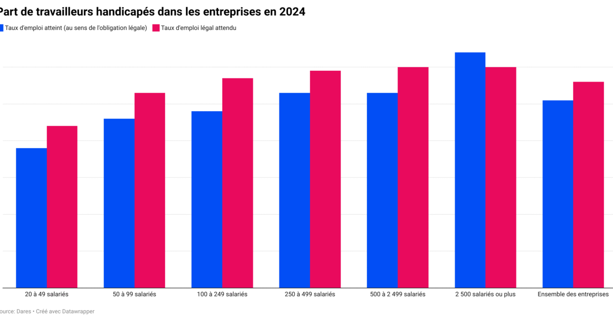 Emploi et handicap en 2025 : tout comprendre en 4 graphiques