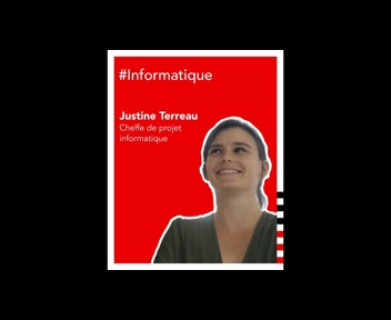 Portrait de Justine Terreau, chef de projet informatique