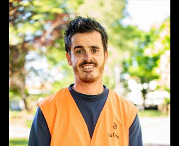 Damien, Conducteur de travaux paysage chez Lafitte Groupe