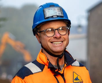 Laurent, chef de chantier chez SARC