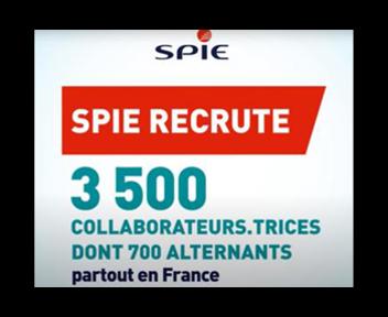 SPIE recrute 3500 collaborateurs, dont 700 alternants partout en France