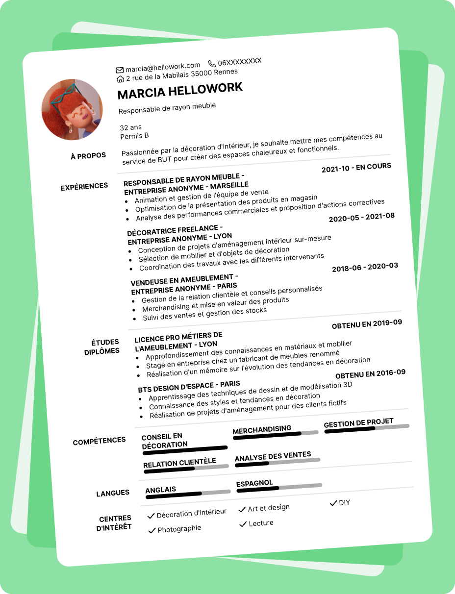 Exemple CV BUT